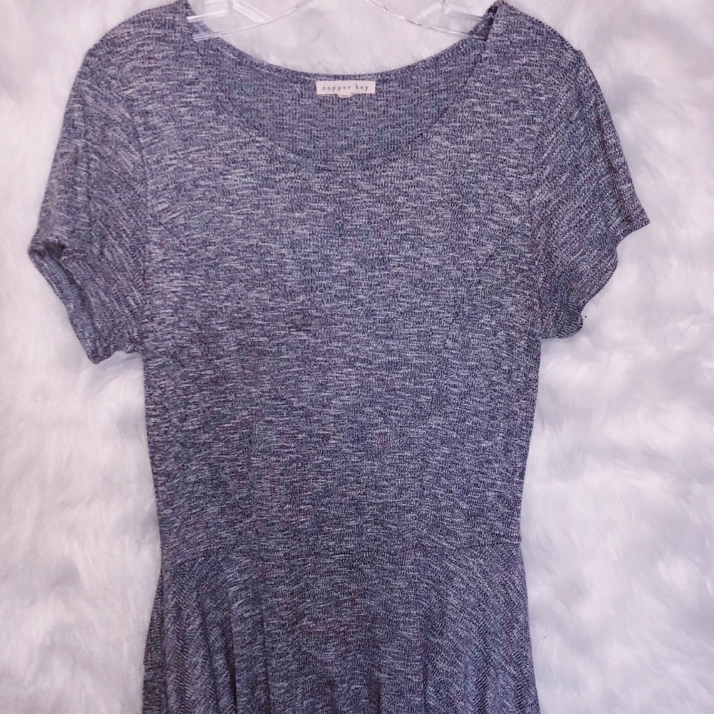 gray skater dress